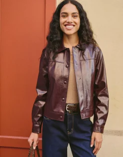 Blouson court uni BORDEAUX Femme