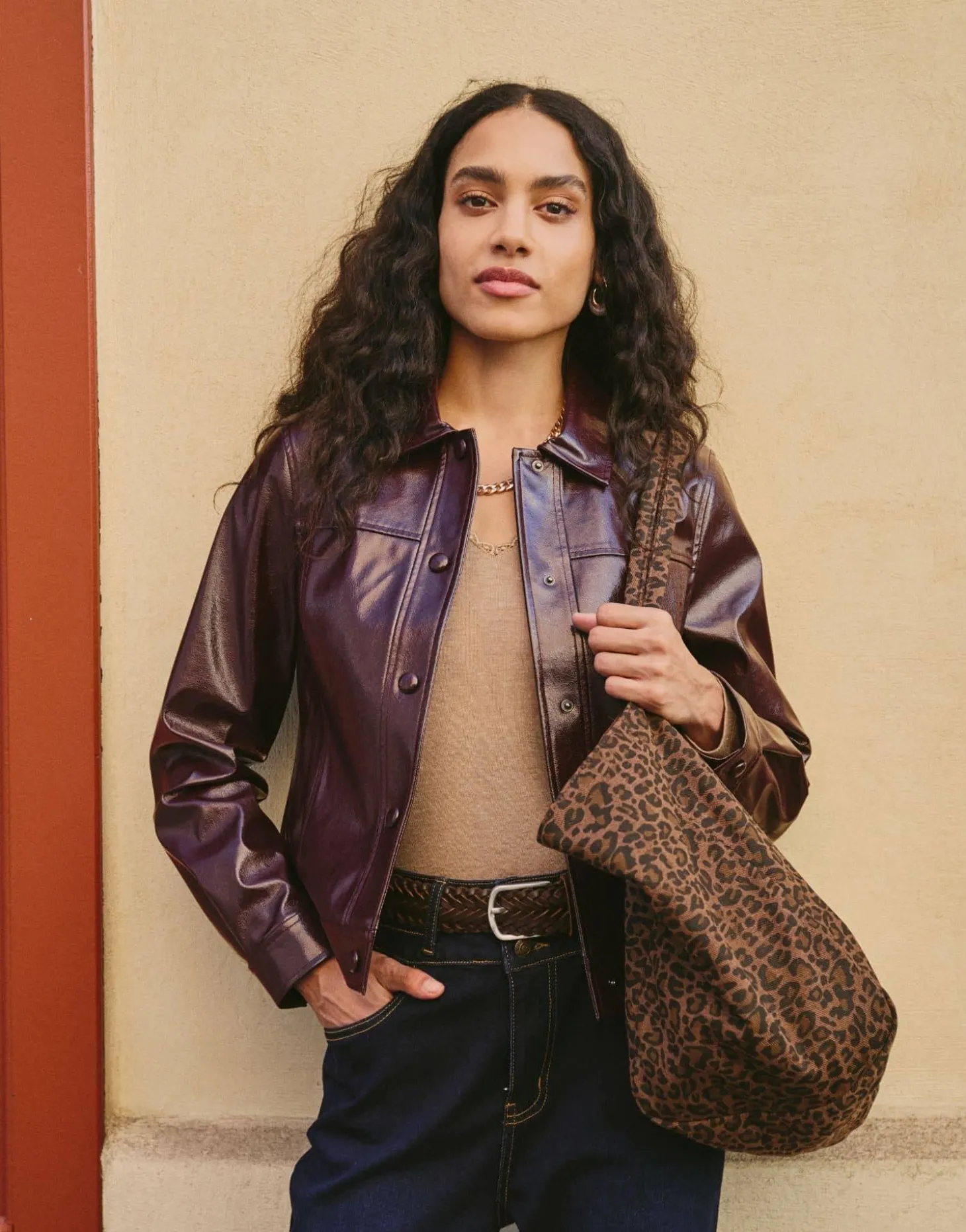 Blouson court uni BORDEAUX Femme