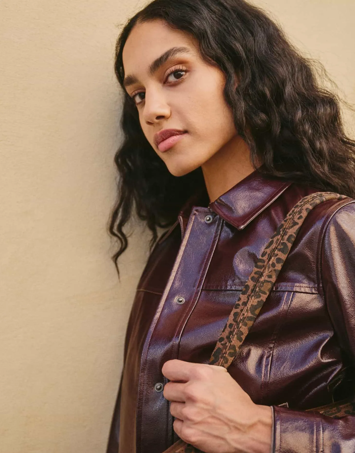 Blouson court uni BORDEAUX Femme