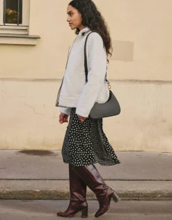 Blouson court uni ECRU Femme