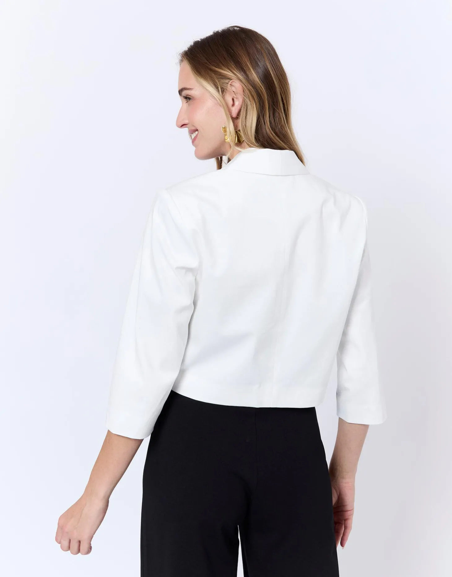 Boléro court uni BLANC Femme