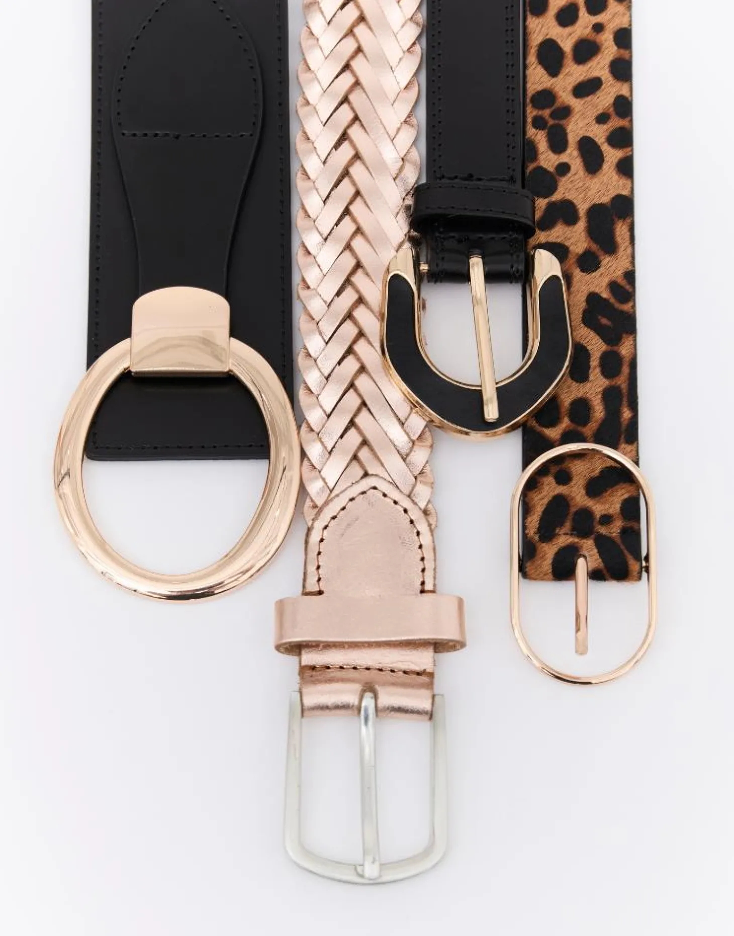 Ceinture large + de 5 cm unie NOIR Femme