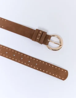Ceinture moyenne 3-5 cm unie CAMEL Femme