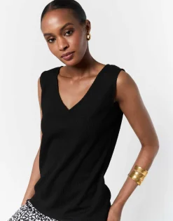 Débardeur uni NOIR Femme