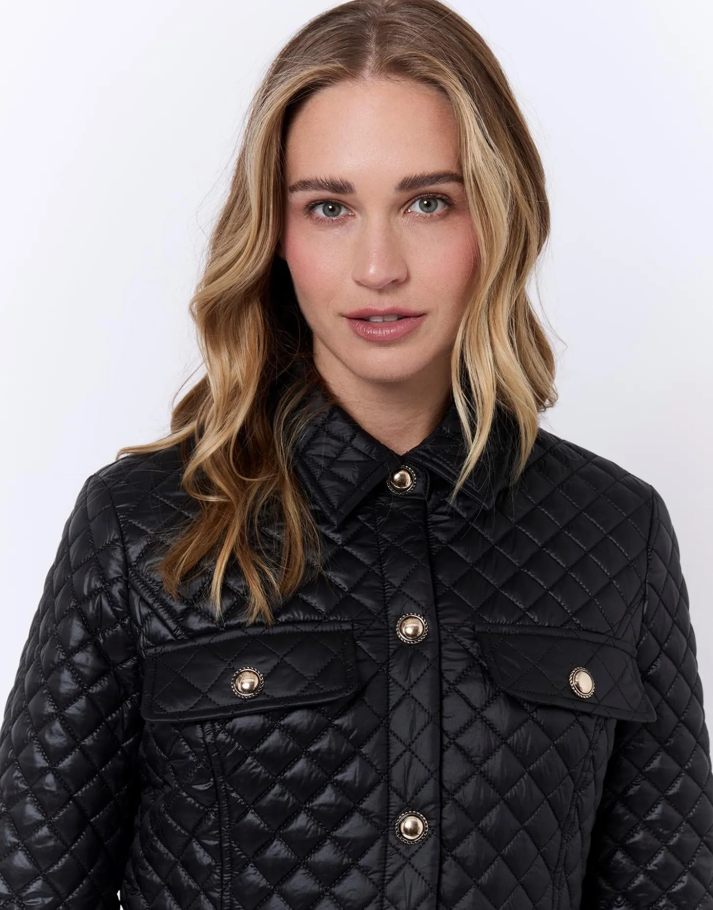 Doudoune light courte unie NOIR Femme
