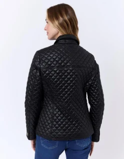 Doudoune light courte unie NOIR Femme