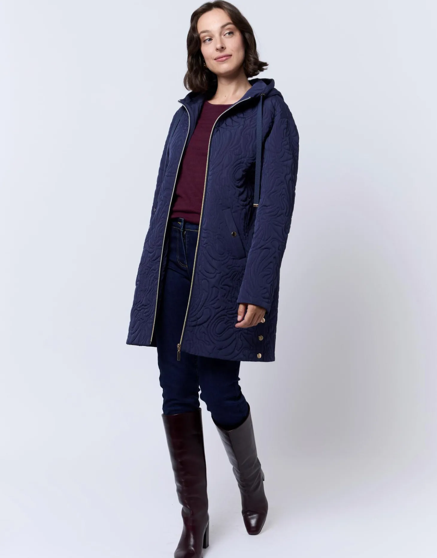 Doudoune light unie MARINE Femme