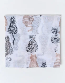 Foulard imprimé ECRU Femme