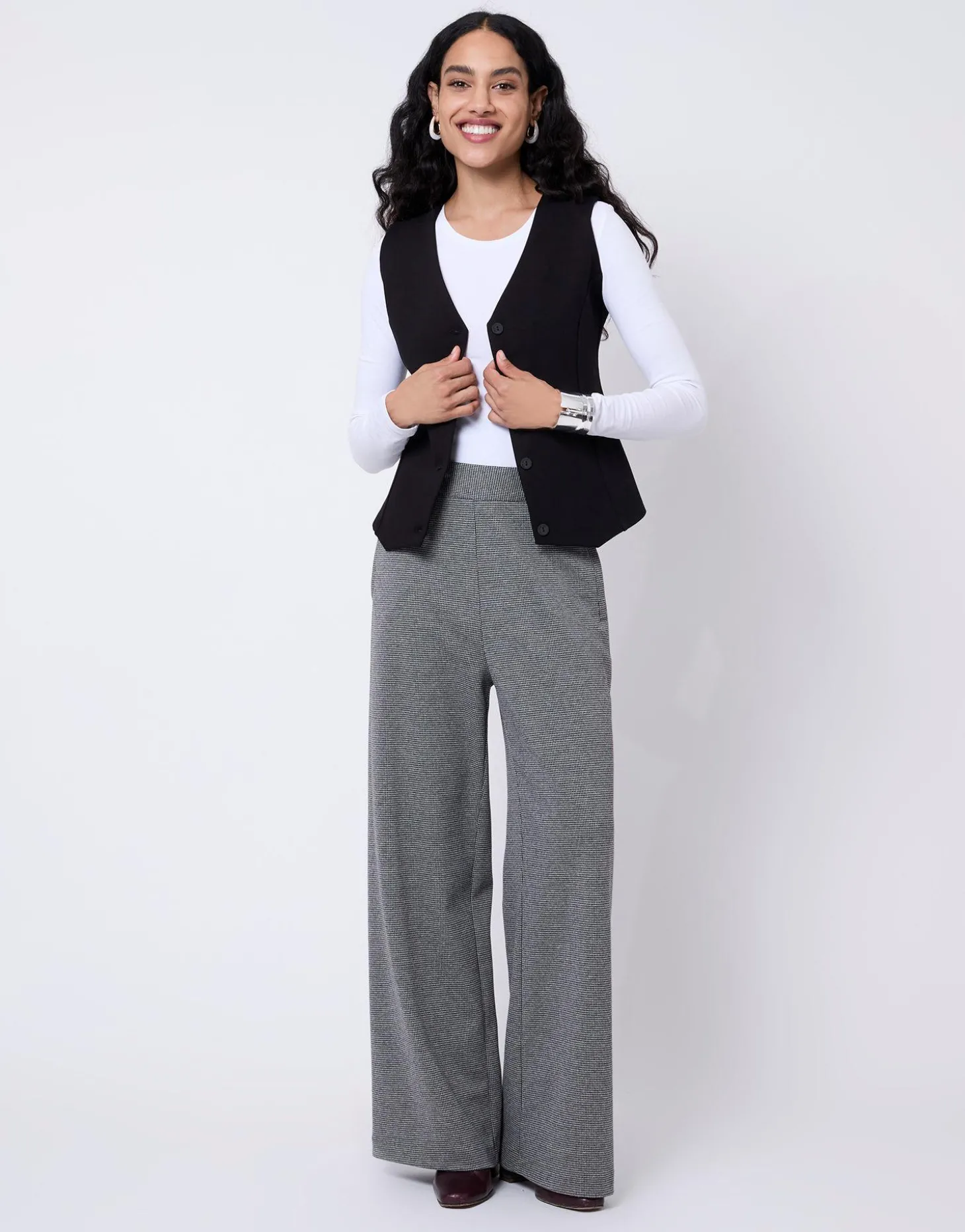 Gilet court uni NOIR Femme