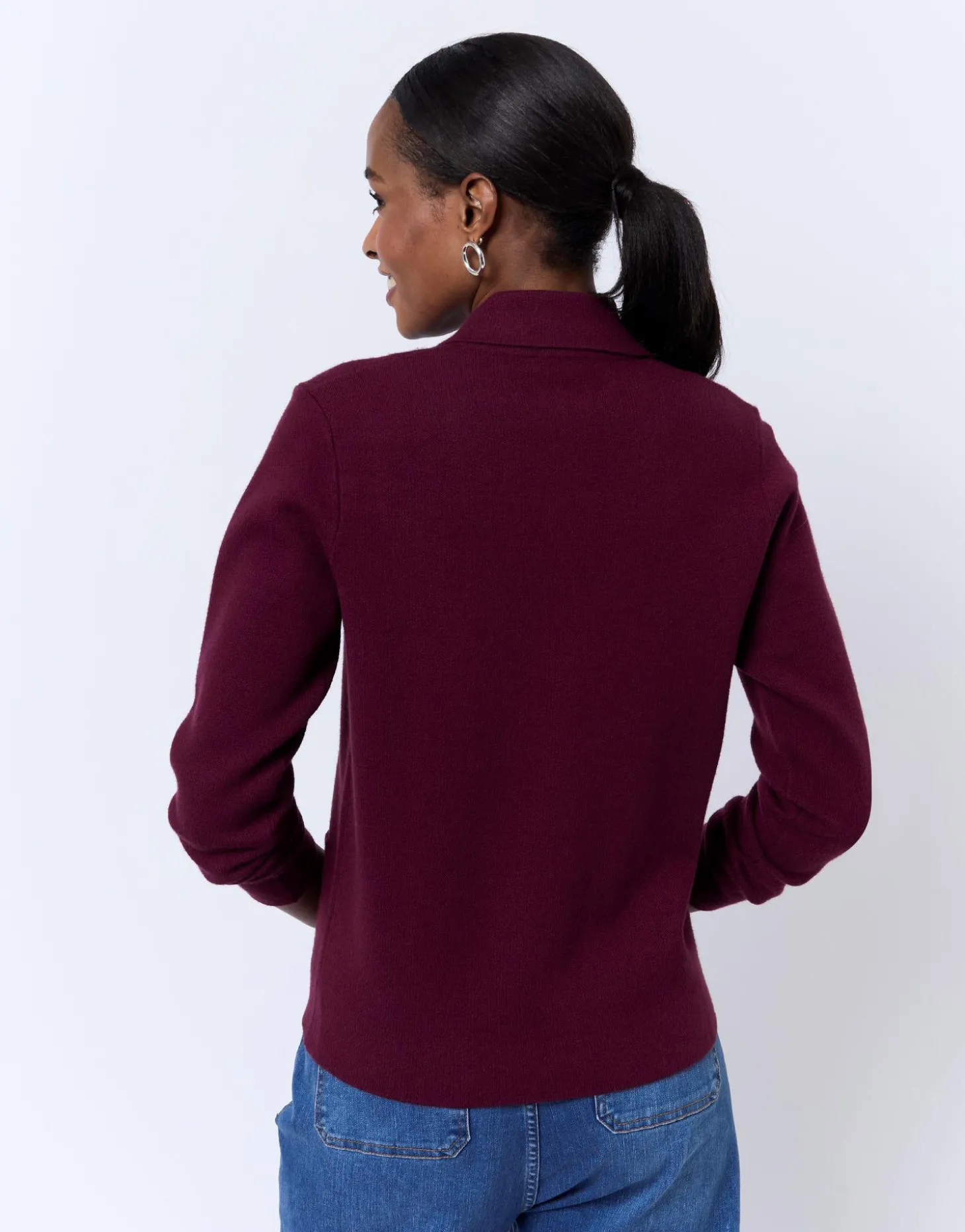 Gilet uni BORDEAUX Femme