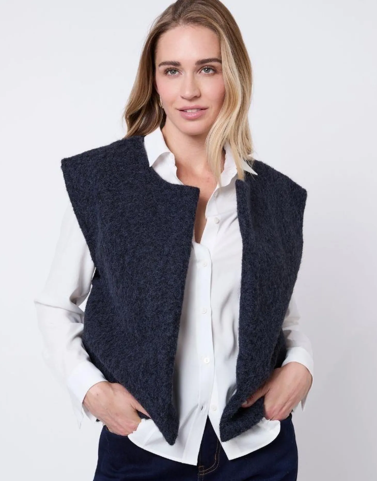 Gilet uni MARINE Femme