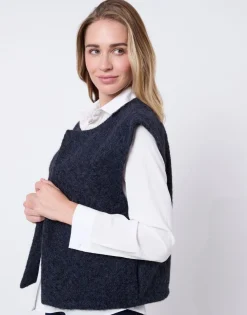 Gilet uni MARINE Femme