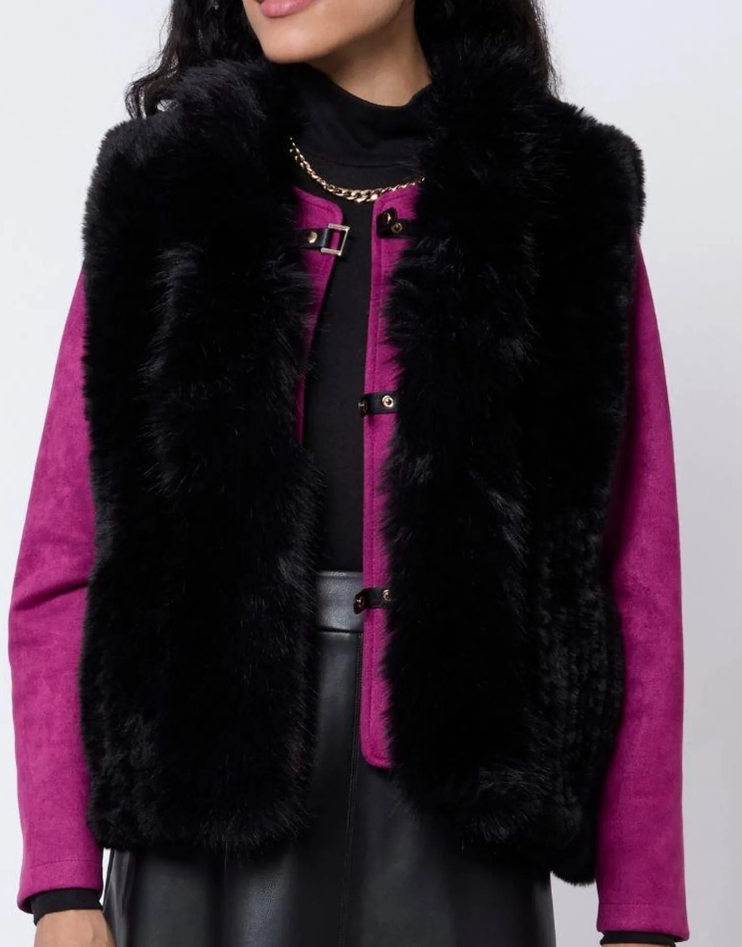 Gilet uni NOIR Femme