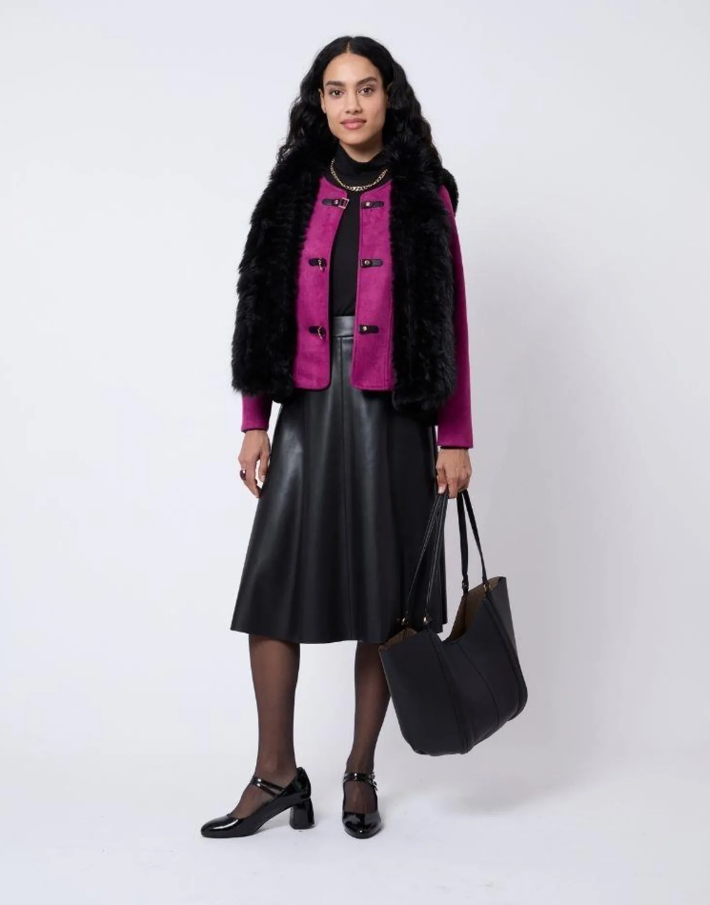 Gilet uni NOIR Femme