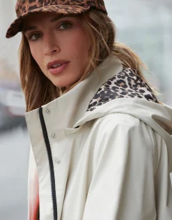 Imperméable long uni ECRU Femme
