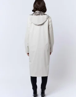 Imperméable long uni ECRU Femme
