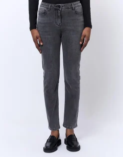 Jean 7/8 slim GRIS Femme