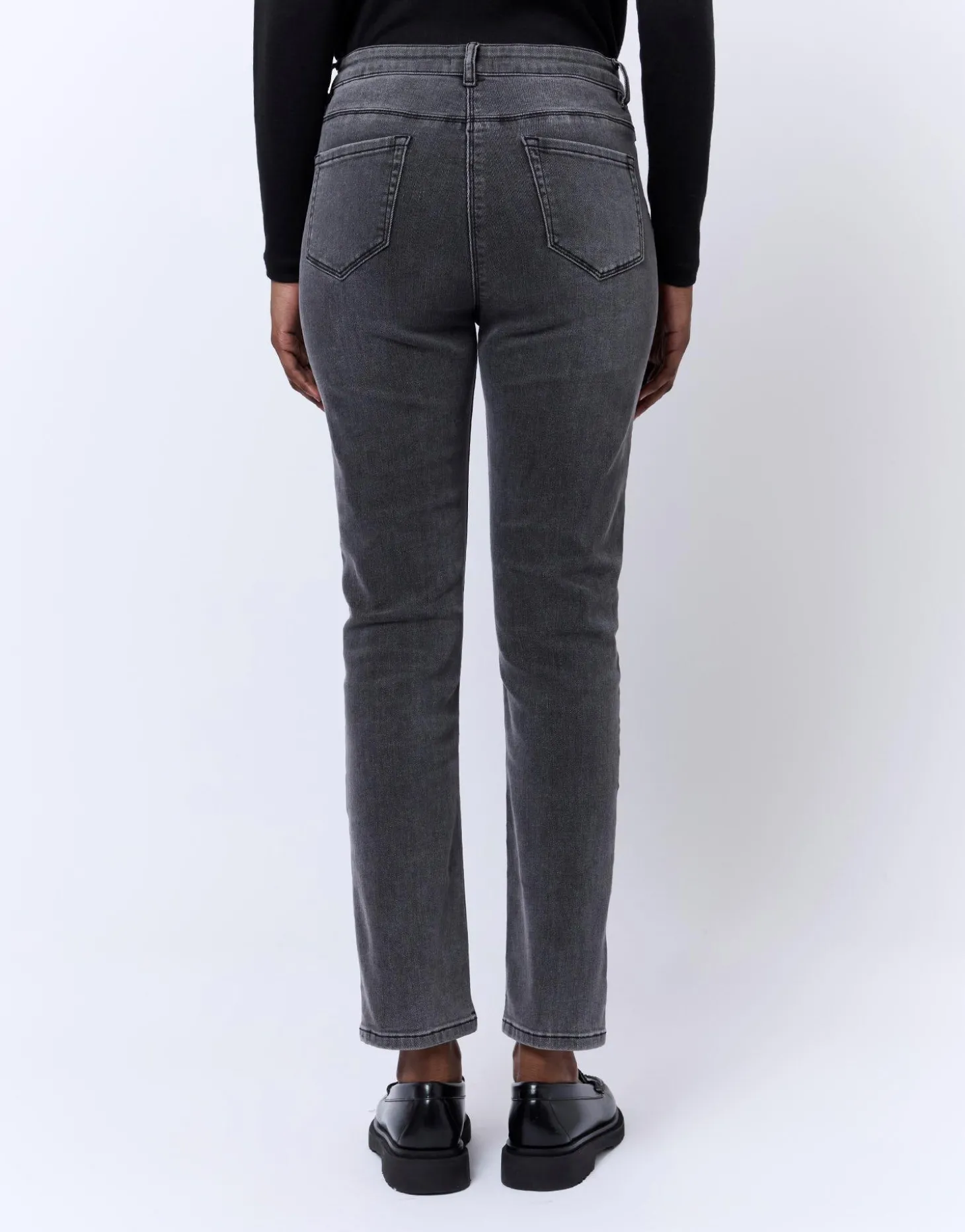 Jean 7/8 slim GRIS Femme