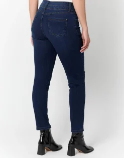 Jean 7/8 slim MARINE Femme