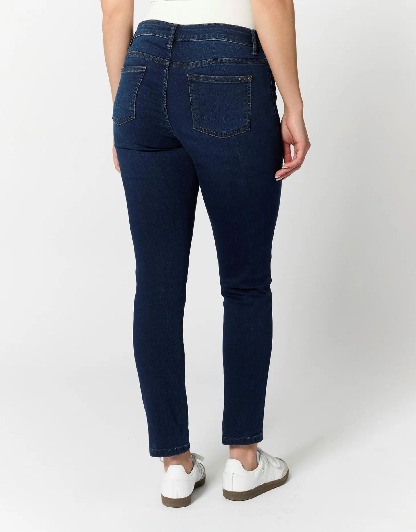 Jean 7/8 slim MARINE Femme