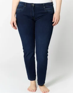 Jean 7/8 slim MARINE Femme
