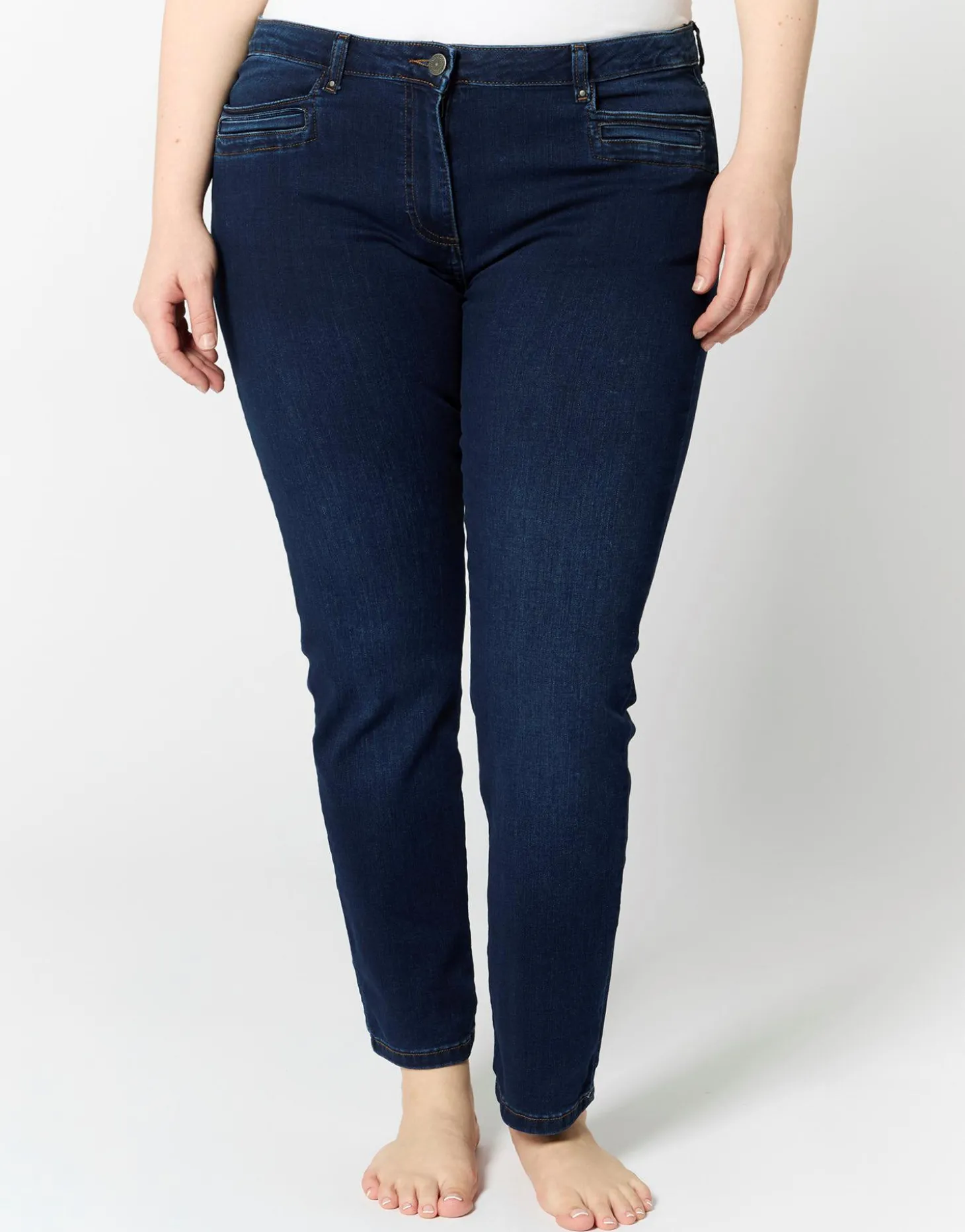 Jean 7/8 slim MARINE Femme