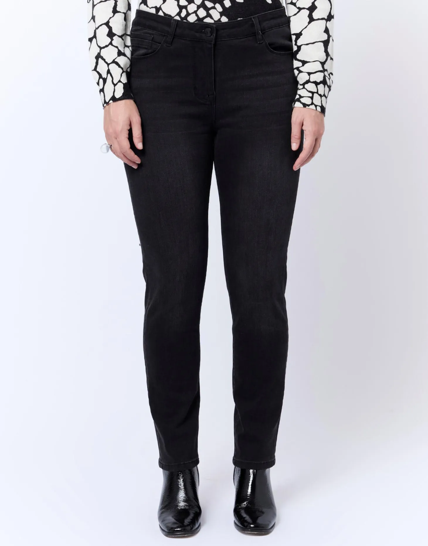 Jean 7/8 slim NOIR Femme