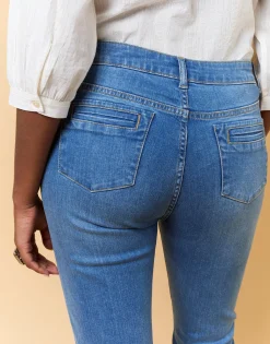 Jean long bootcut BLEU CLAIR Femme
