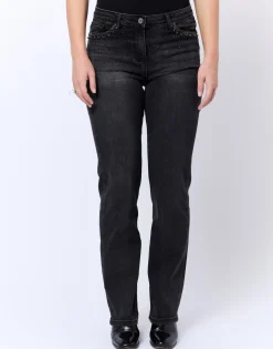 Jean long droit NOIR Femme