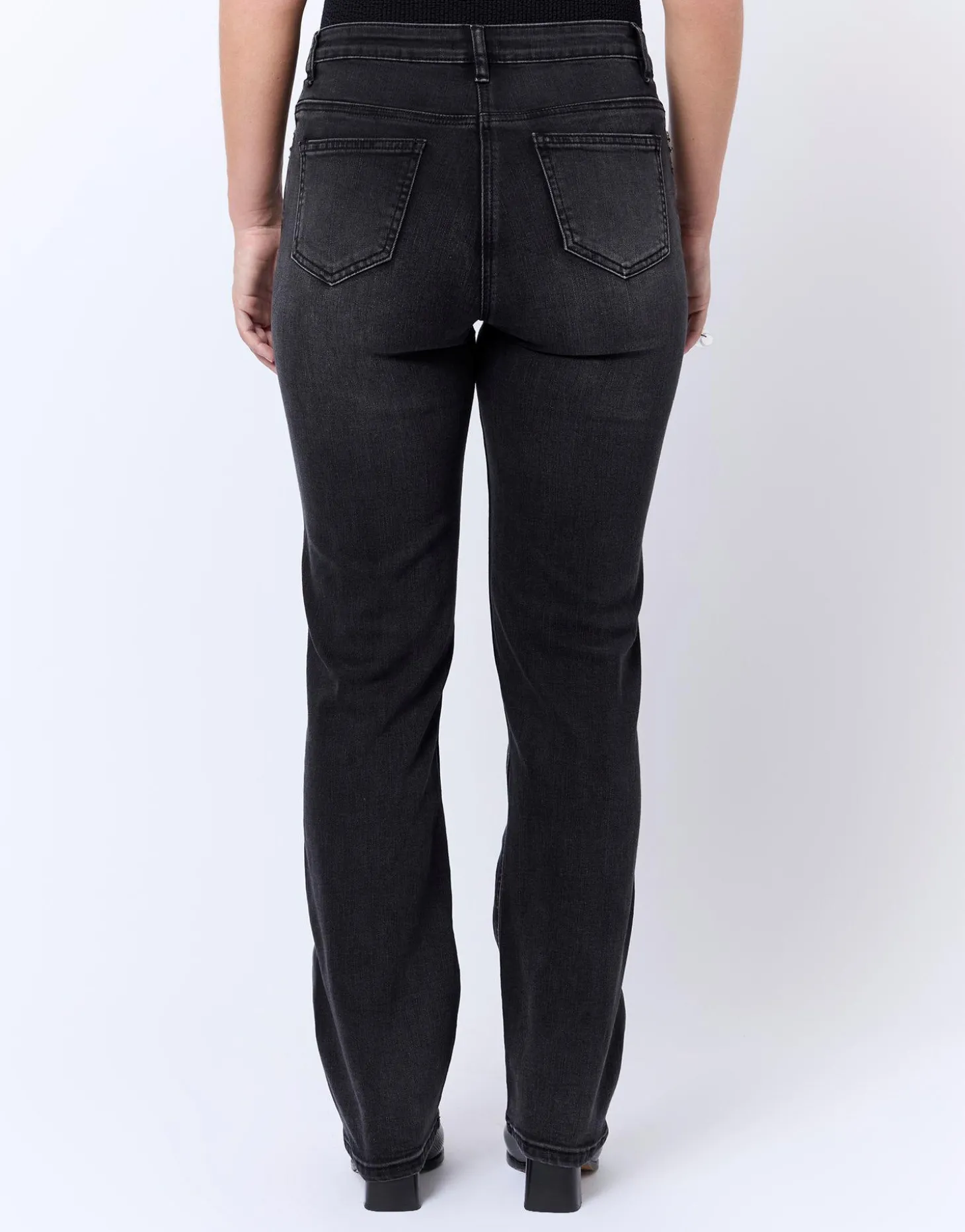 Jean long droit NOIR Femme
