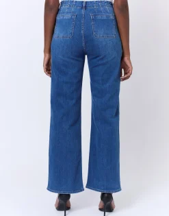Jean long en denim BLEU CLAIR Femme