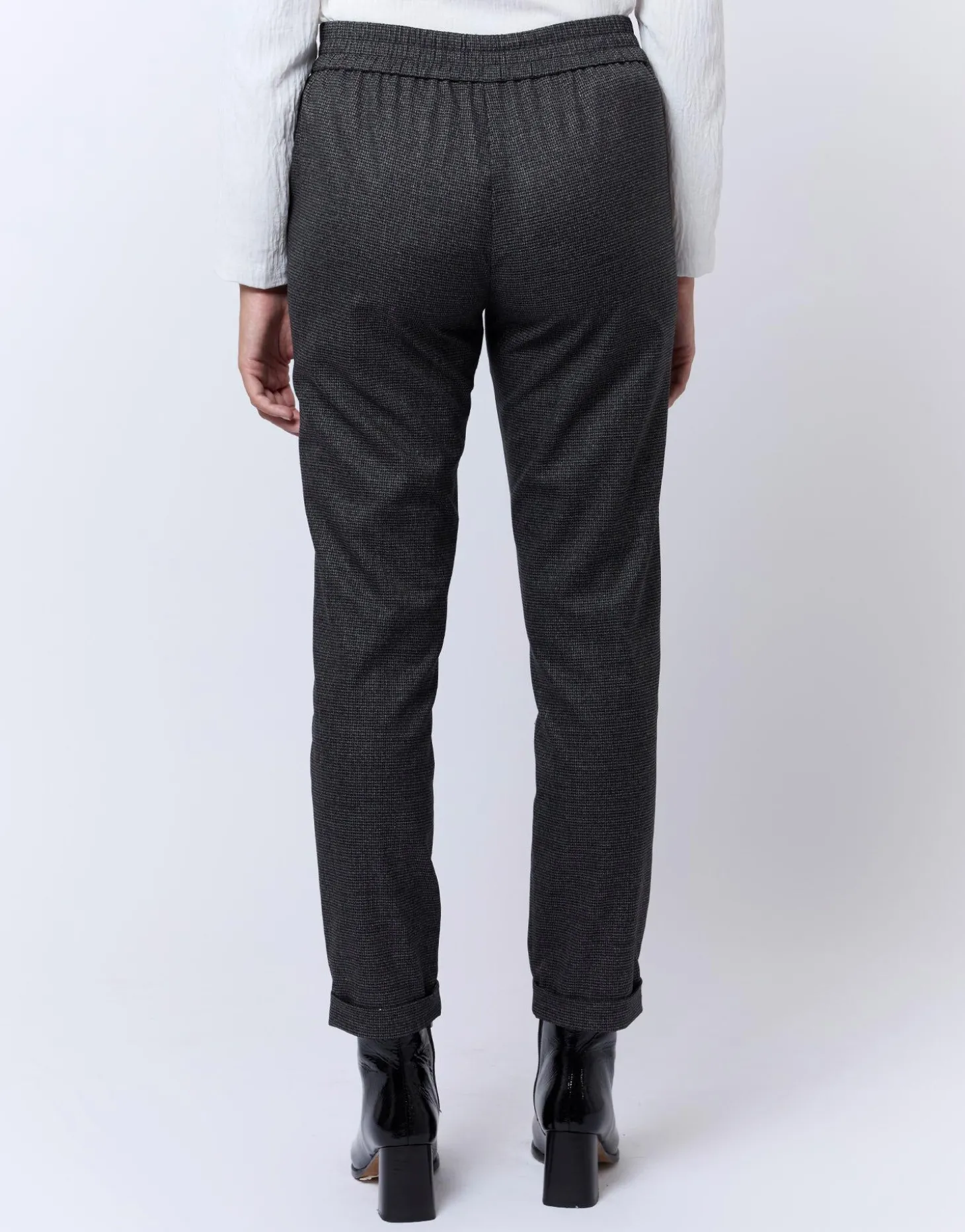 Joggpant 7/8 fuselé uni ANTHRACITE Femme