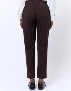 Joggpant 7/8 fuselé uni MARRON Femme