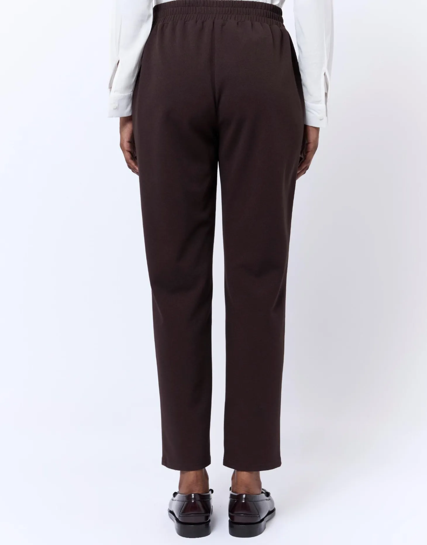 Joggpant 7/8 fuselé uni MARRON Femme