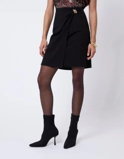 Jupe courte unie NOIR