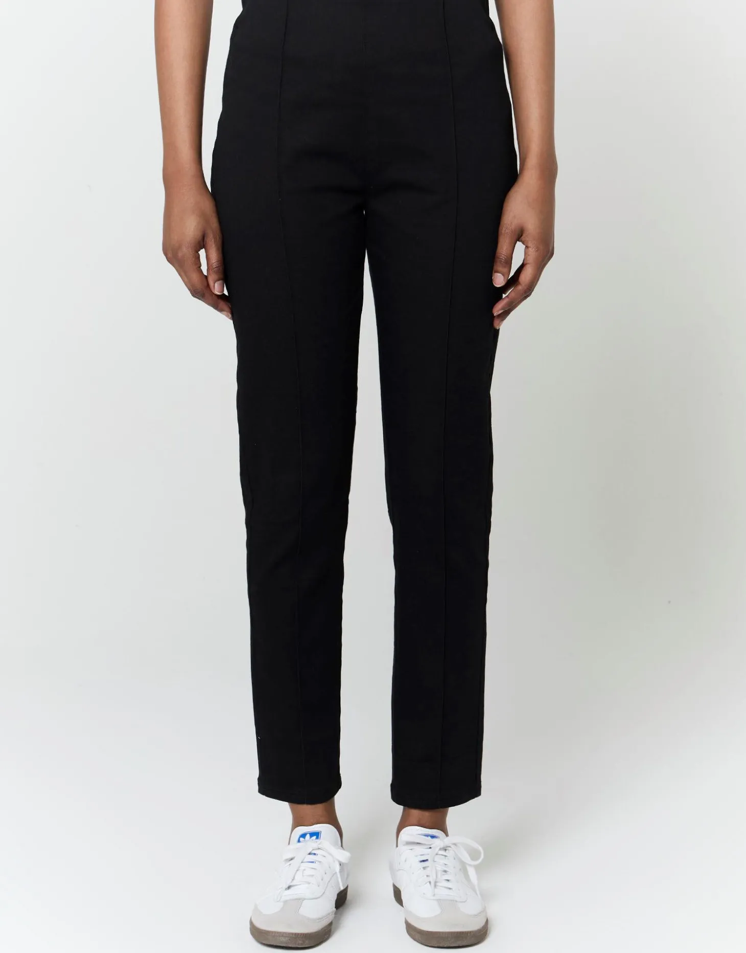 Legging 7/8 resserré uni NOIR Femme