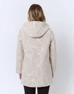 Manteau imprimé BEIGE Femme