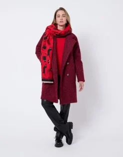 Manteau uni BORDEAUX Femme