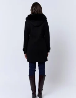 Manteau uni NOIR Femme