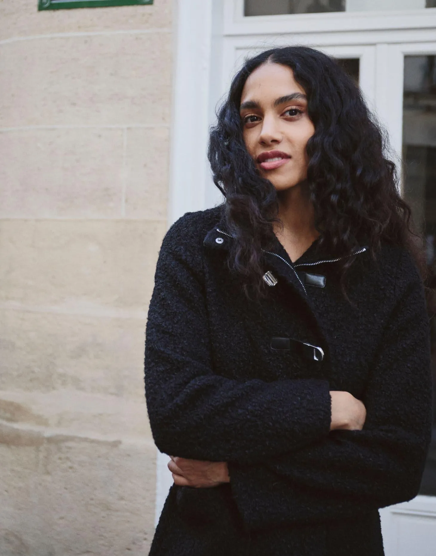 Manteau uni NOIR Femme