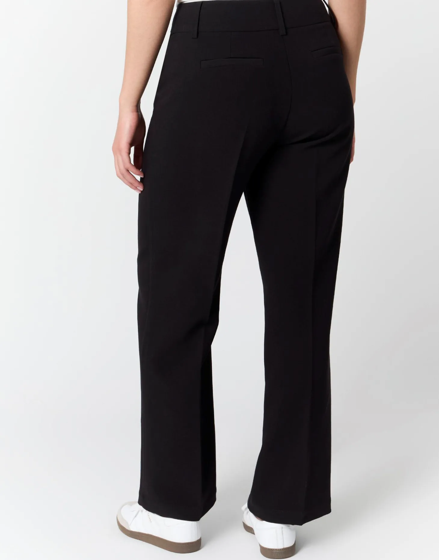 Pantalon 7/8 droit uni NOIR Femme
