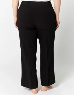 Pantalon 7/8 droit uni NOIR Femme