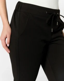 Pantalon 7/8 fuselé uni NOIR Femme