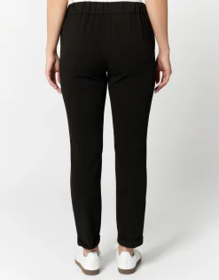 Pantalon 7/8 fuselé uni NOIR Femme