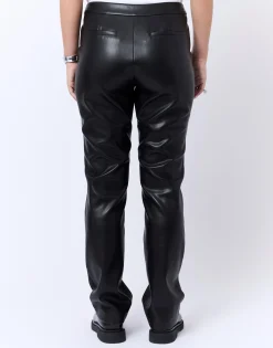 Pantalon long droit uni NOIR Femme