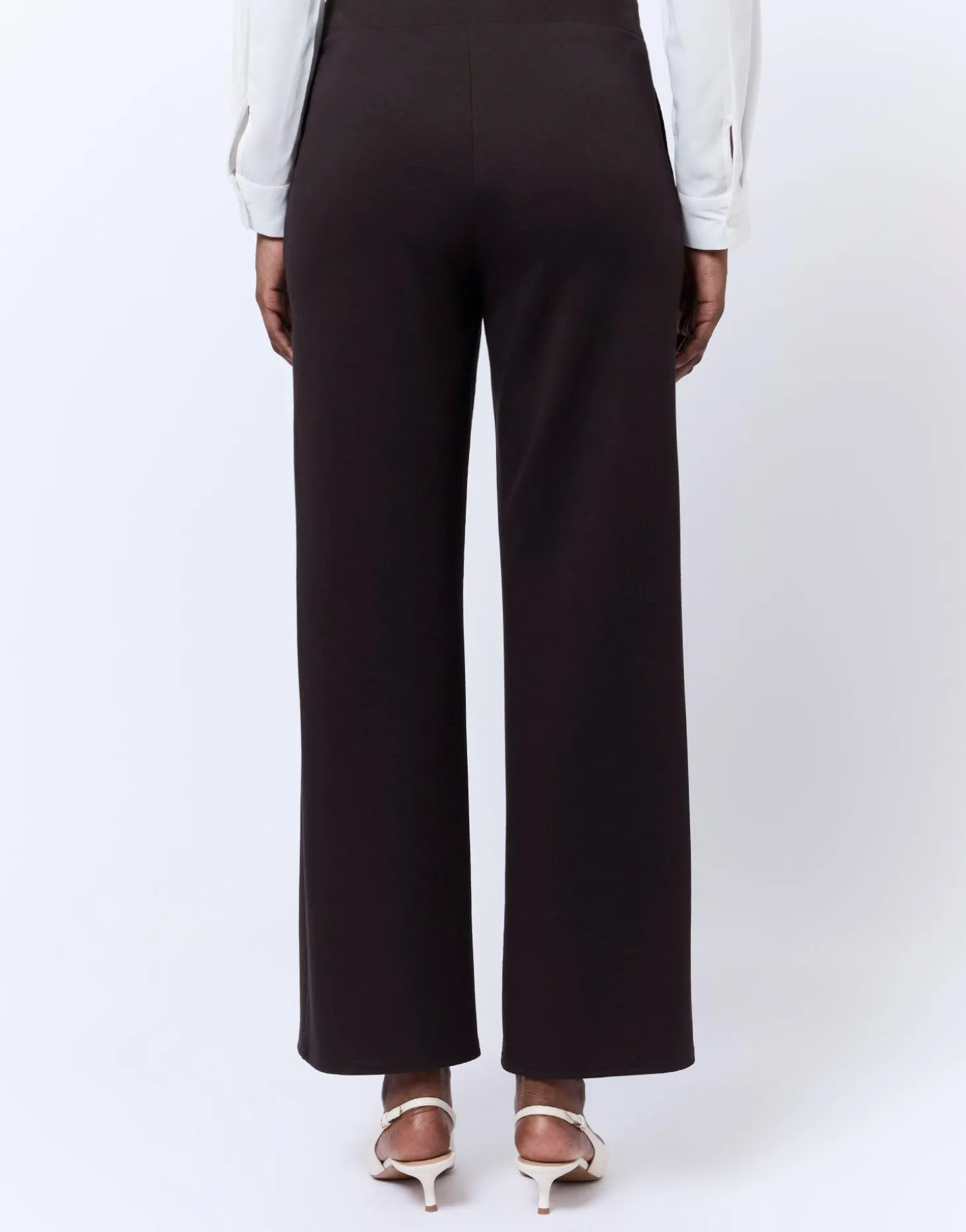 Pantalon long uni MARRON Femme