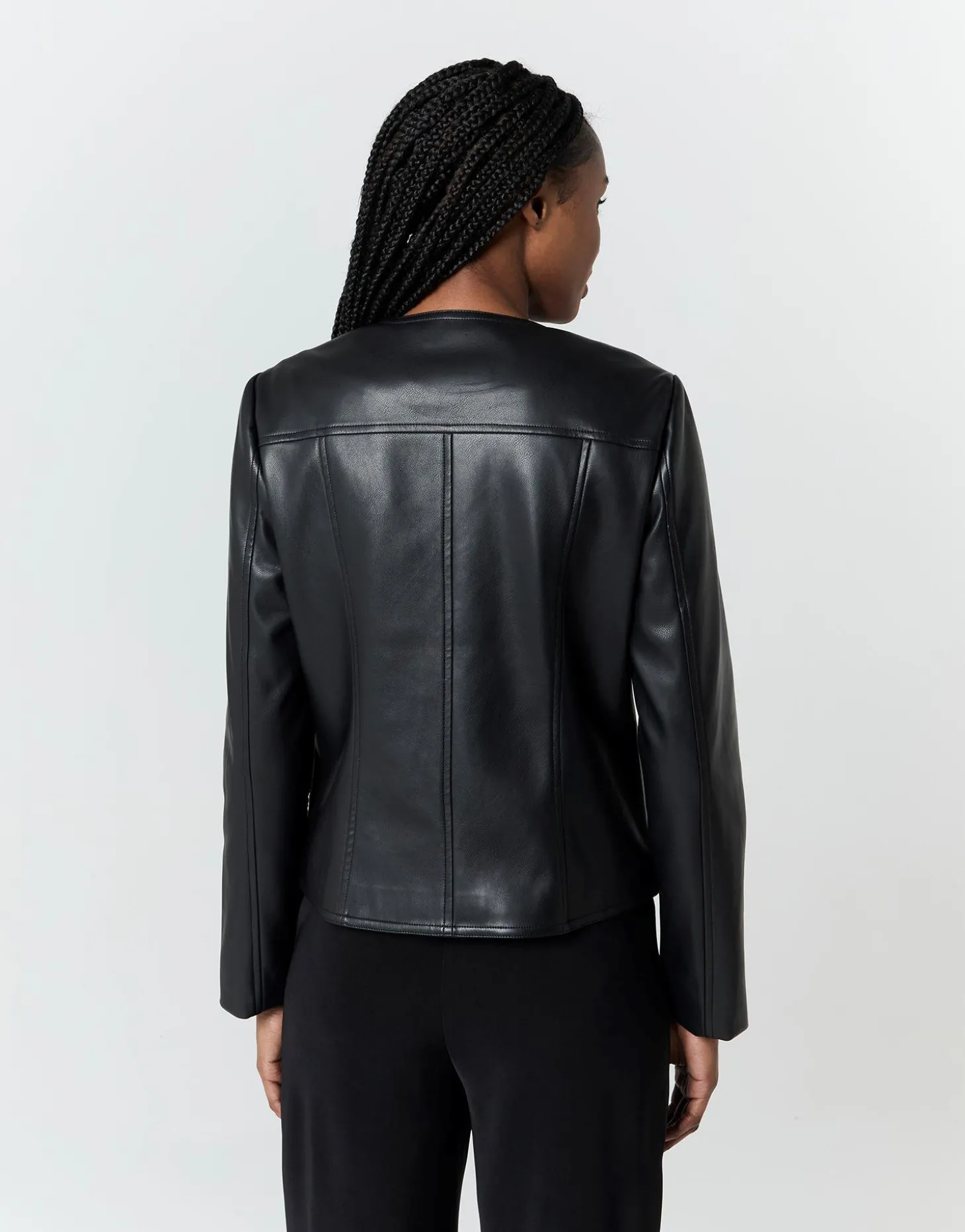 Perfecto court uni NOIR Femme