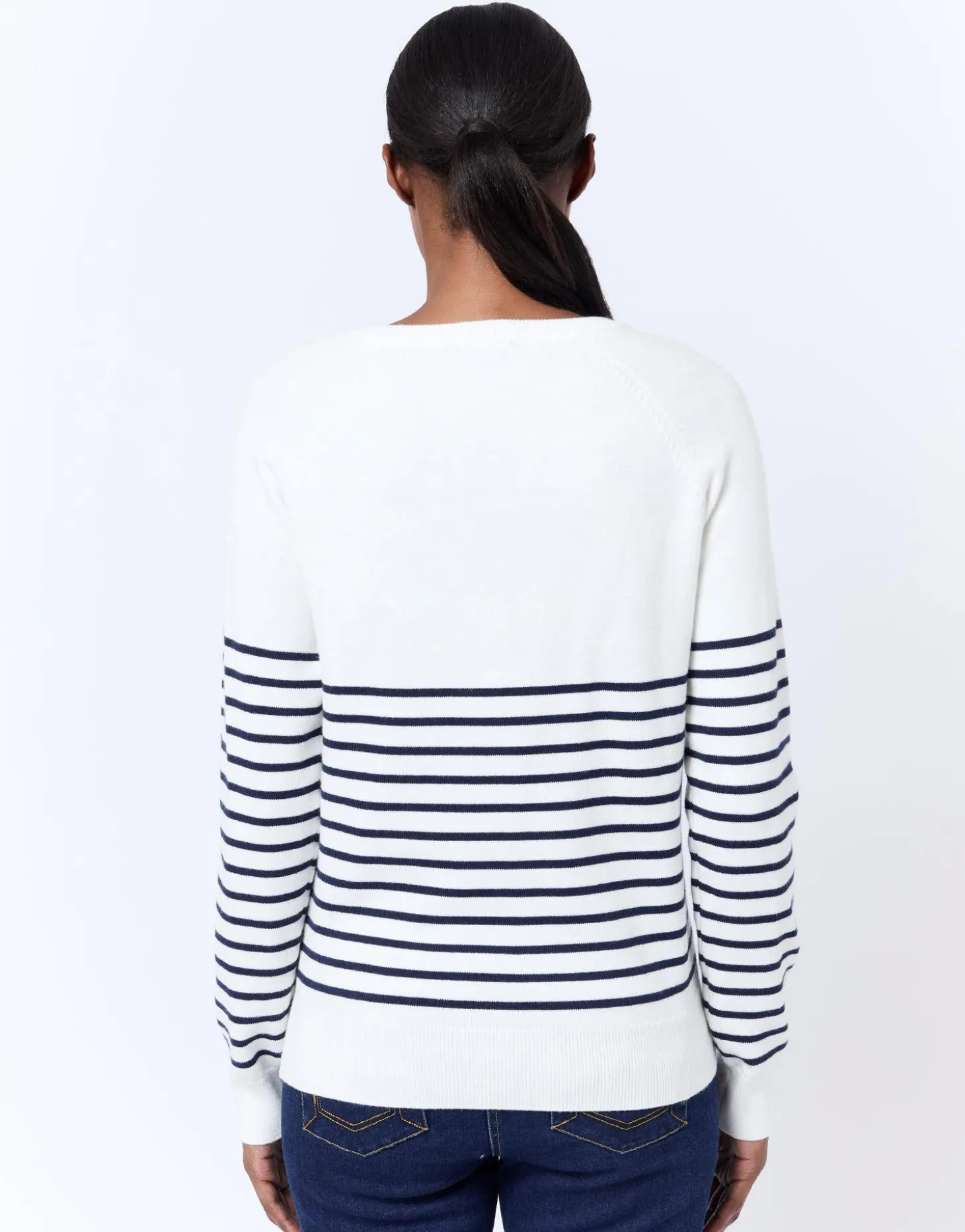 Pull marinière à message MARINE Femme