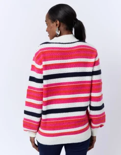 Pull épais rayé MULTICOLORE Femme