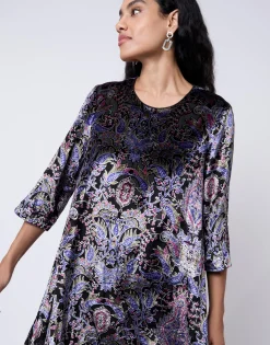 Robe courte imprimée NOIR